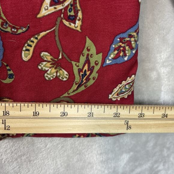 Vtg Appleseeds Women's P/L Burgundy Paisley Corduroy Shacket Boho Twee Phoebe - Picture 15 of 15